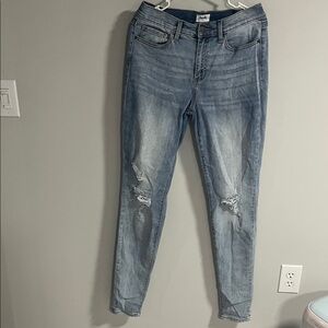 Trendy Light Blue Skinny Jeans